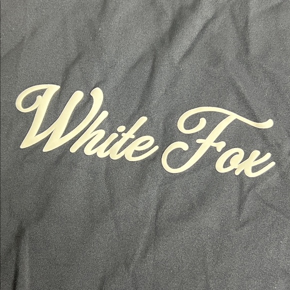 🖤 White Fox Black Fitted Logo Tee – Stretch Nylon Blend -Simple. Sleek. - Picture 5 of 7